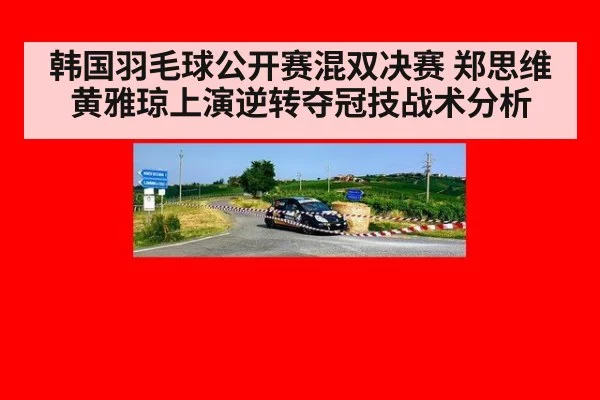 韩国羽毛球公开赛混双决赛 郑思维黄雅琼上演逆转夺冠技战术分析